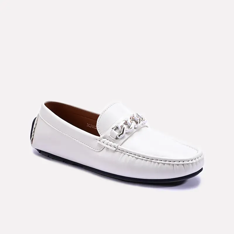 White Chain Loafers For Men 0130950 Trendy