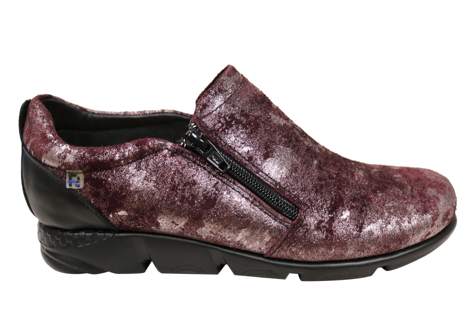 Hero Mode Flex & Go Hiedi Womens Comfortable Leather Shoes Made In Portugal