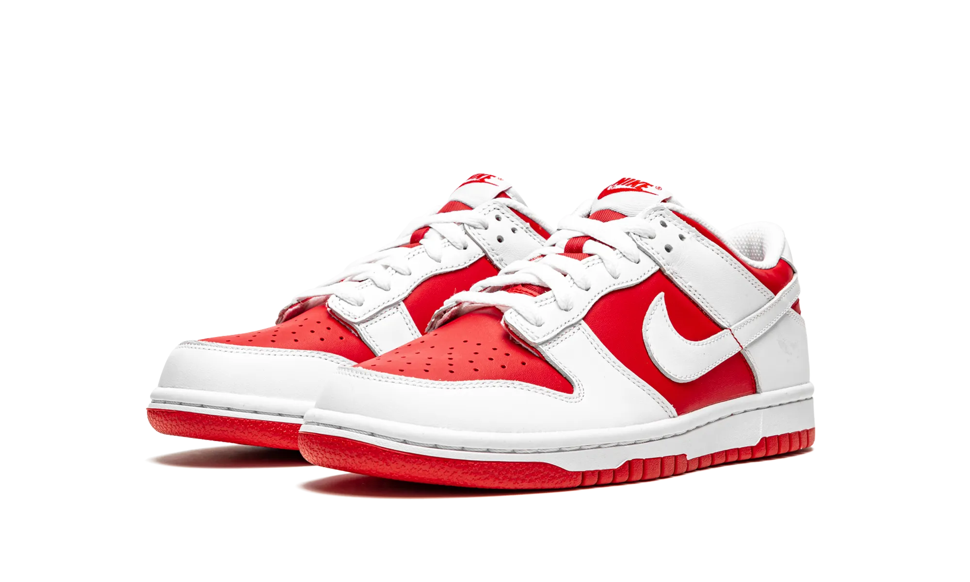 Dunk Low GS "White / University Red" Walking Gear