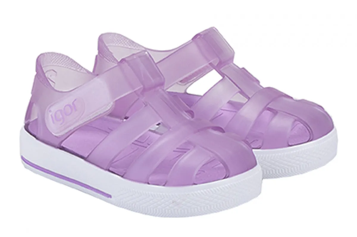 Chic Flip-flops for Men Igor S10171 Girl's Star Sandal - Lila