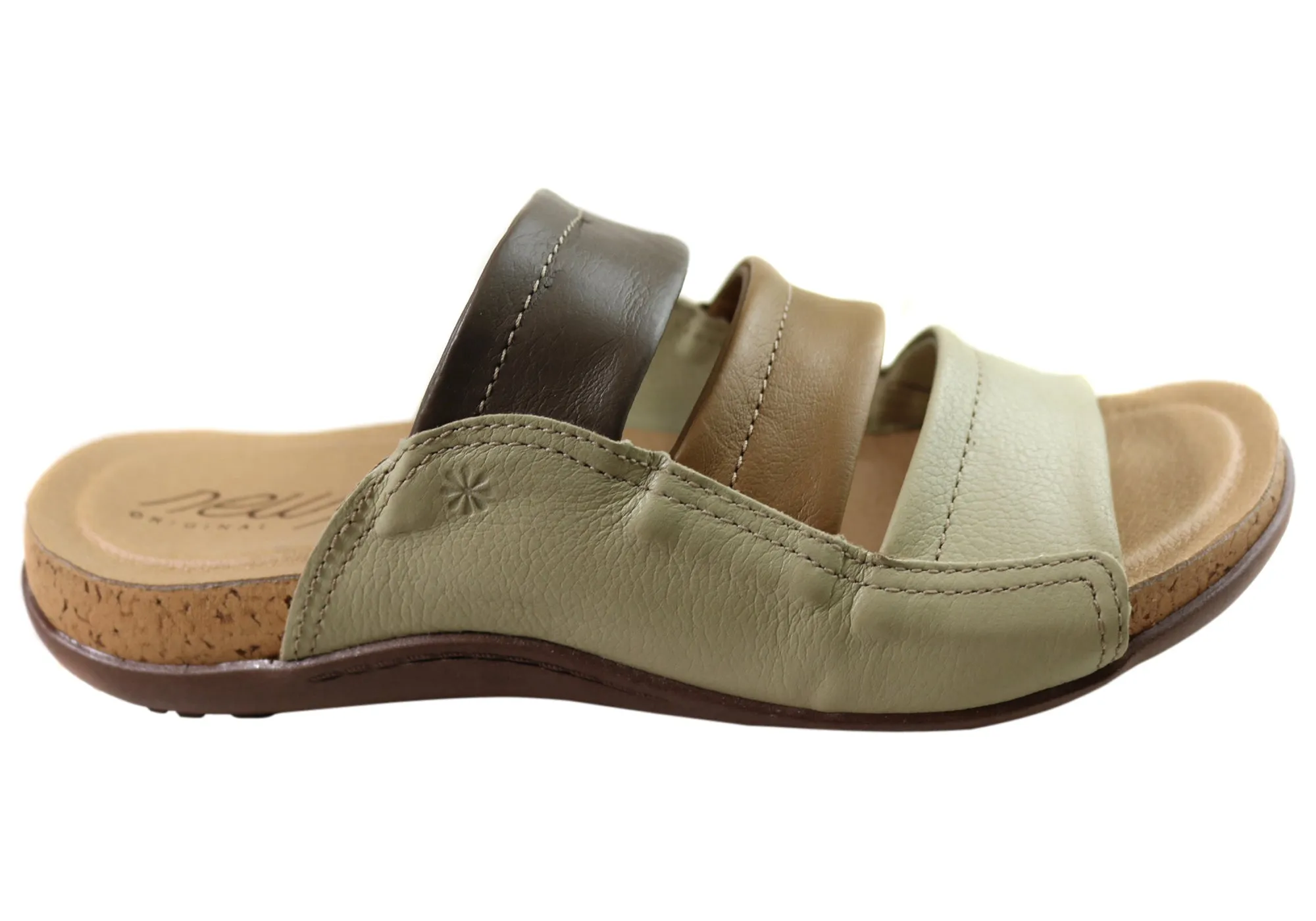 New Face Serenity Womens Comfort Leather Slides Sandals Made In Brazil Adventure Time Comfortable Travel Sandals