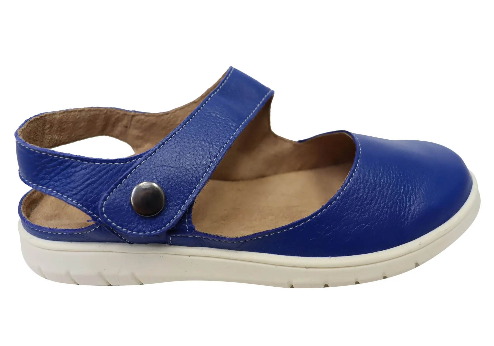 Balatore Claire Womens Comfortable Brazilian Leather Shoes heel cup