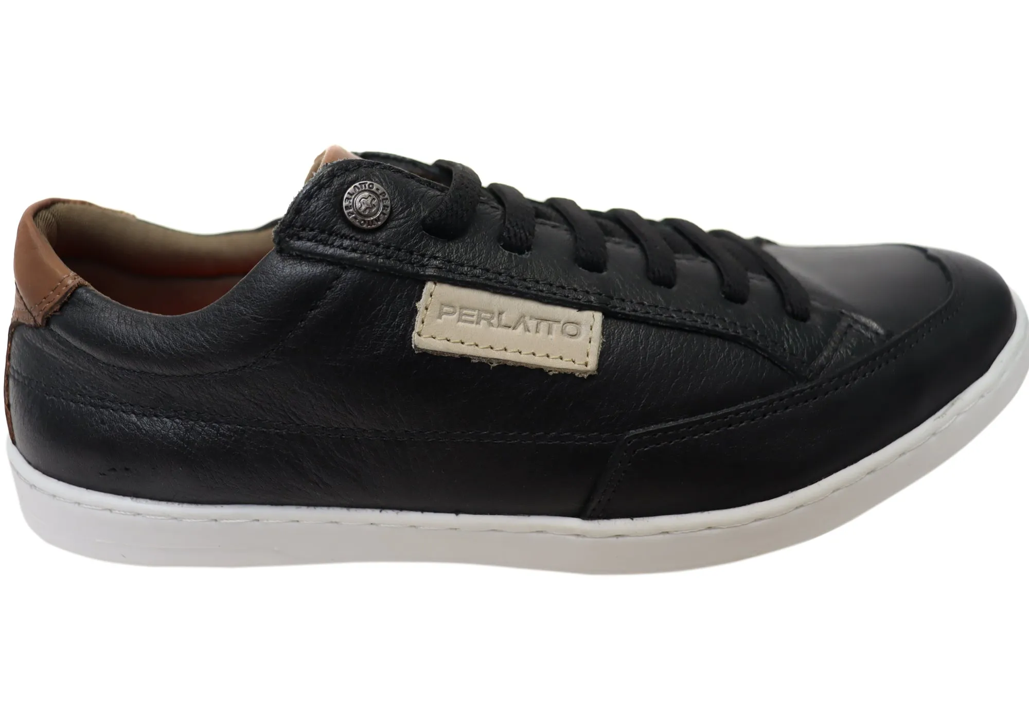 Shine Step Perlatto Trevor Mens Brazilian Comfort Leather Slip On Casual Shoes