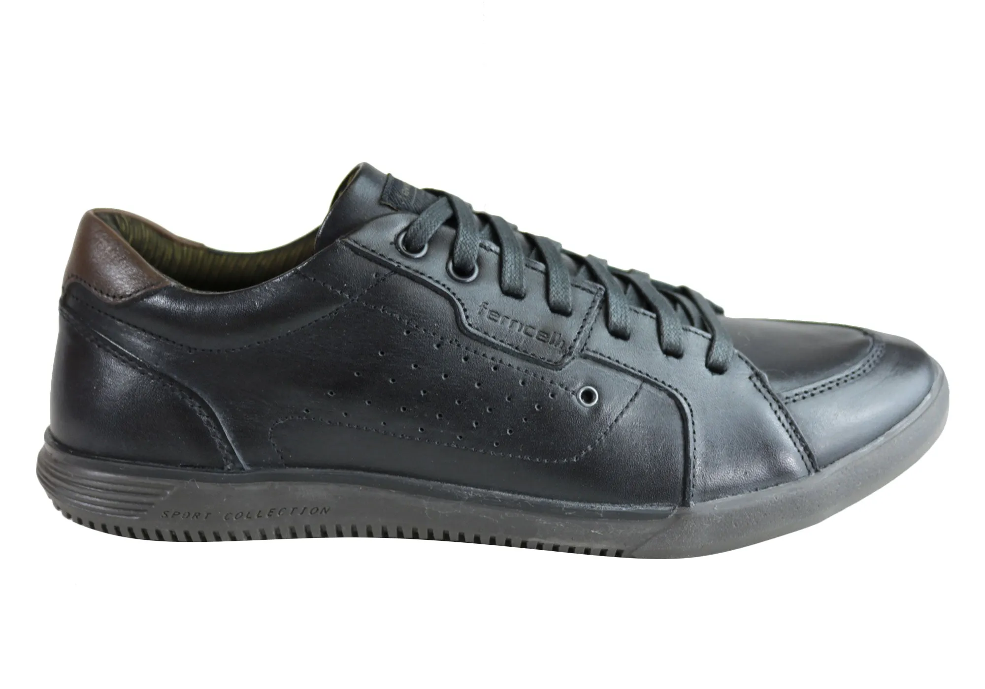 Cliff Path Ferricelli Fabian Mens Leather Lace Up Casual Shoes Made In Brazil