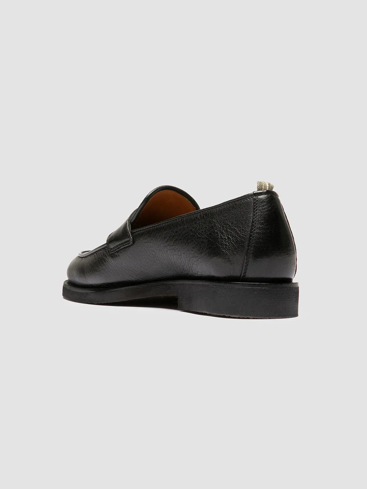 OPERA FLEXI 101 - Black Leather Penny Loafers Step Light Comfort Inserts