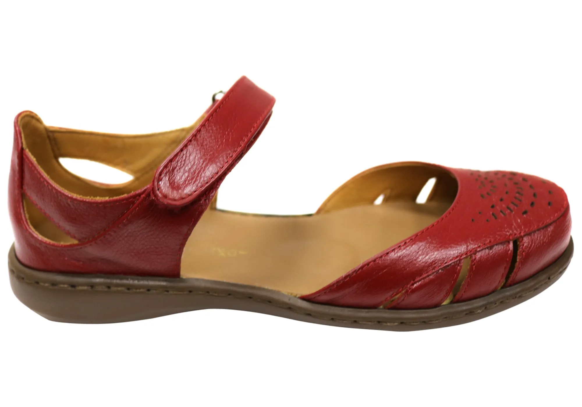Opananken Carmen Womens Comfortable Brazilian Leather Mary Jane Shoes Fast pace Gel Soft