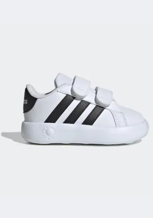 Breathable fabric Tight Fit Adidas Infants Grand Court 2.0
