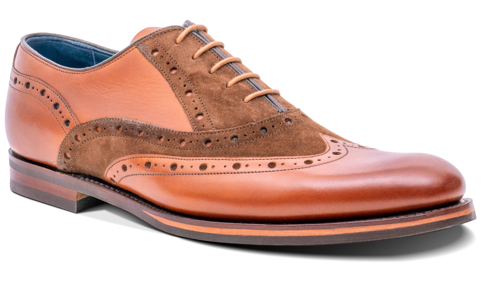 Abingdon - Chestnut Calf/Polo Suede Slim Shape Success Walk
