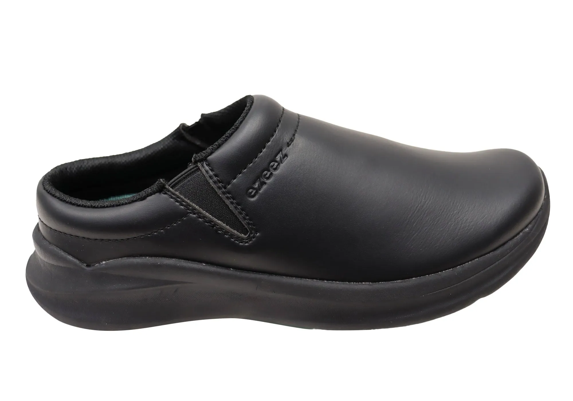 Gold Tone Ezeez Phoebe Womens Comfortable Non Slip Work Shoes Clogs