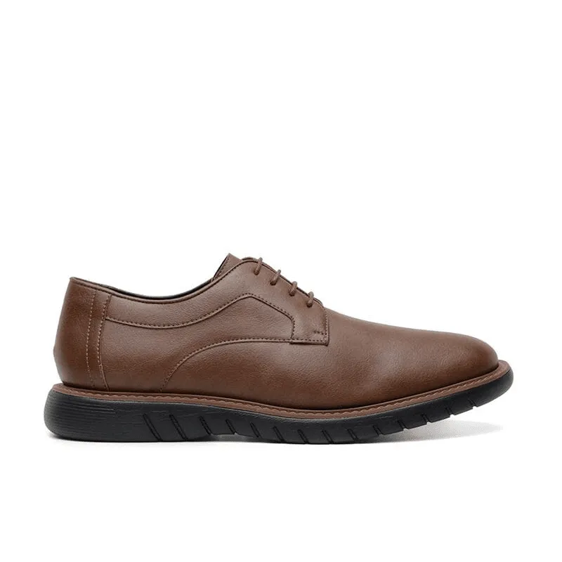 Heritage Line Quick Drying Work Commute 'Noah' men's vegan-leather shoe by Ahimsa - cognac