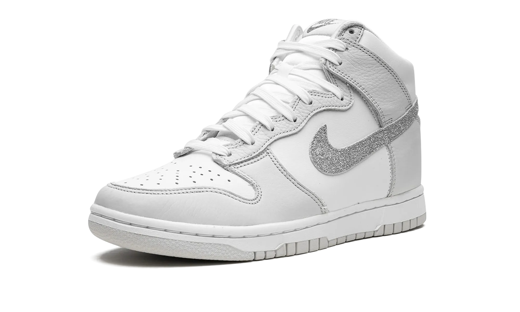 DUNK HIGH MNS WMNS "Silver Swoosh" Versatile Step Everyday Fit