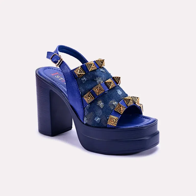 Stylish Footwear Posh Blue Chunky Casual Sandals 0421032