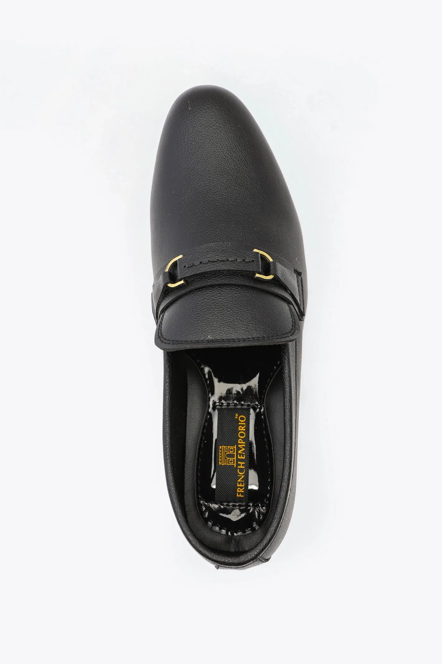 Leather Soft Black Formal Shoes For Men