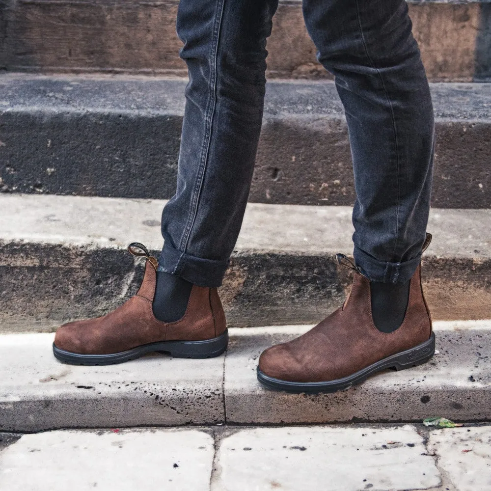 1609 - Antique Brown Elastic Ankle Classic