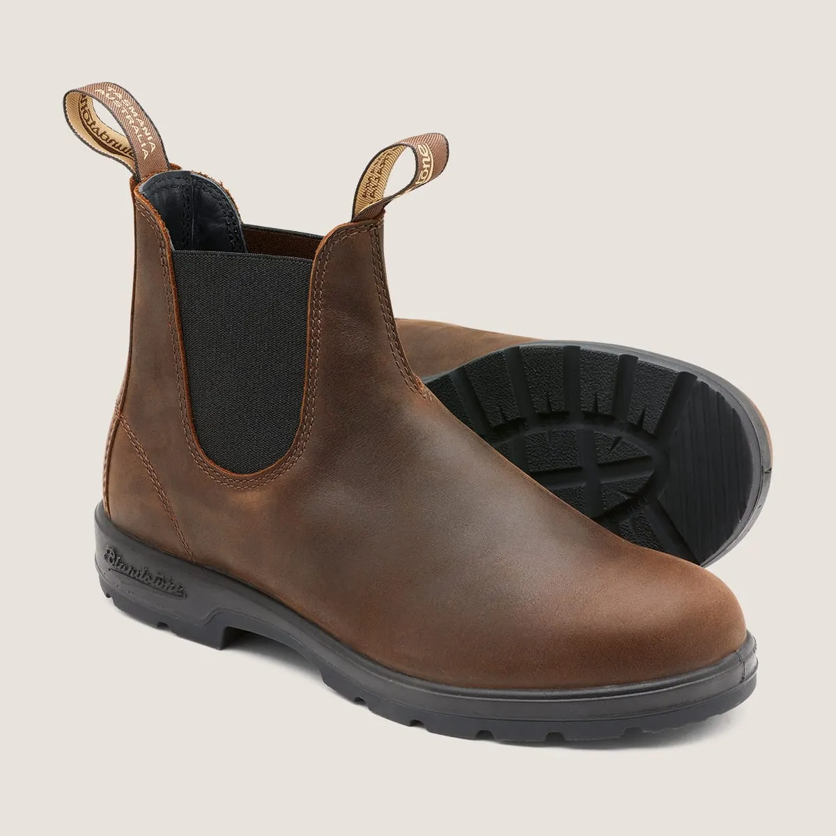 1609 - Antique Brown Canvas Upper Zip Fast