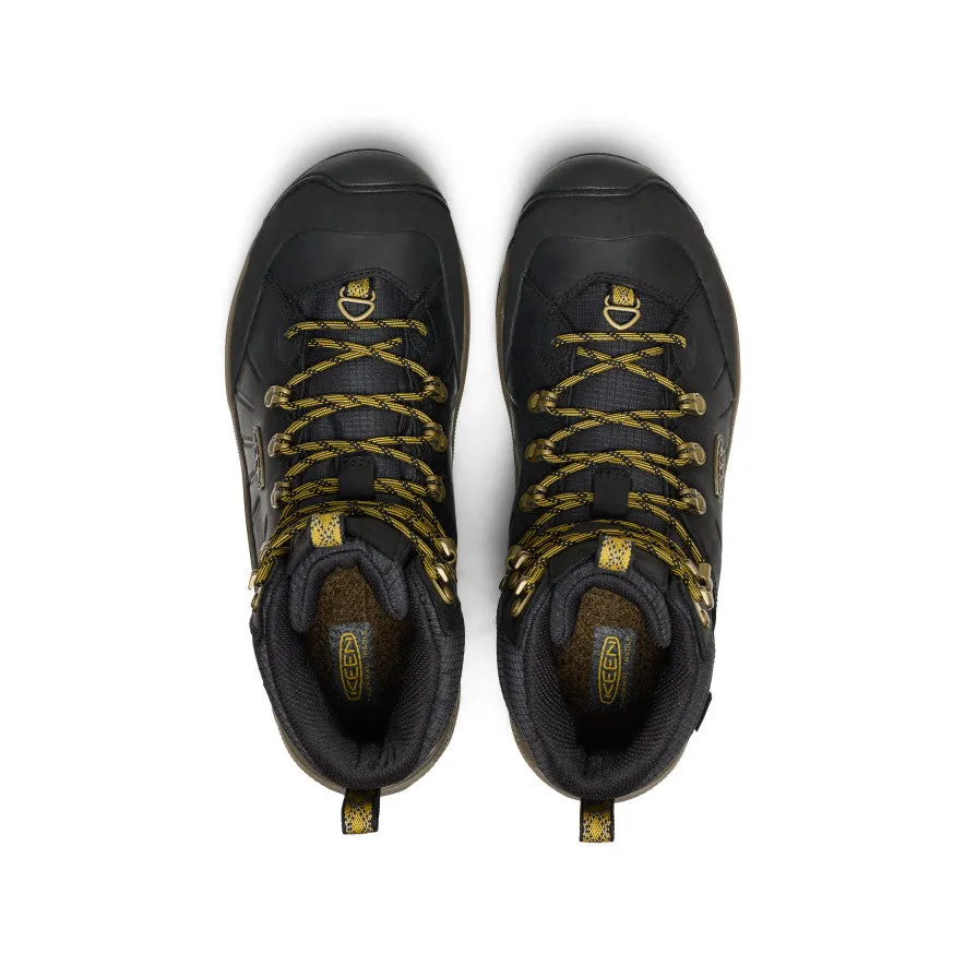 Work Wear Feather Light Mountain Climber Men's Revel IV Polar Waterproof Boot  |  Black/Lemon Curry