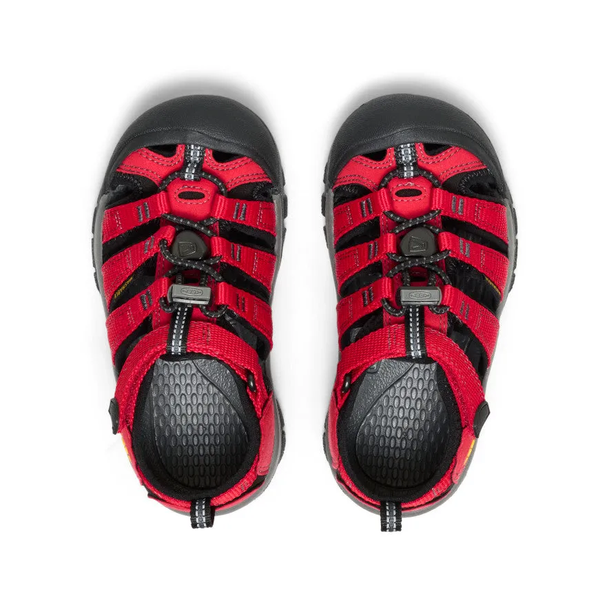 Little Kids' Newport H2  |  Ribbon Red/Gargoyle Easy Flow Minimalist