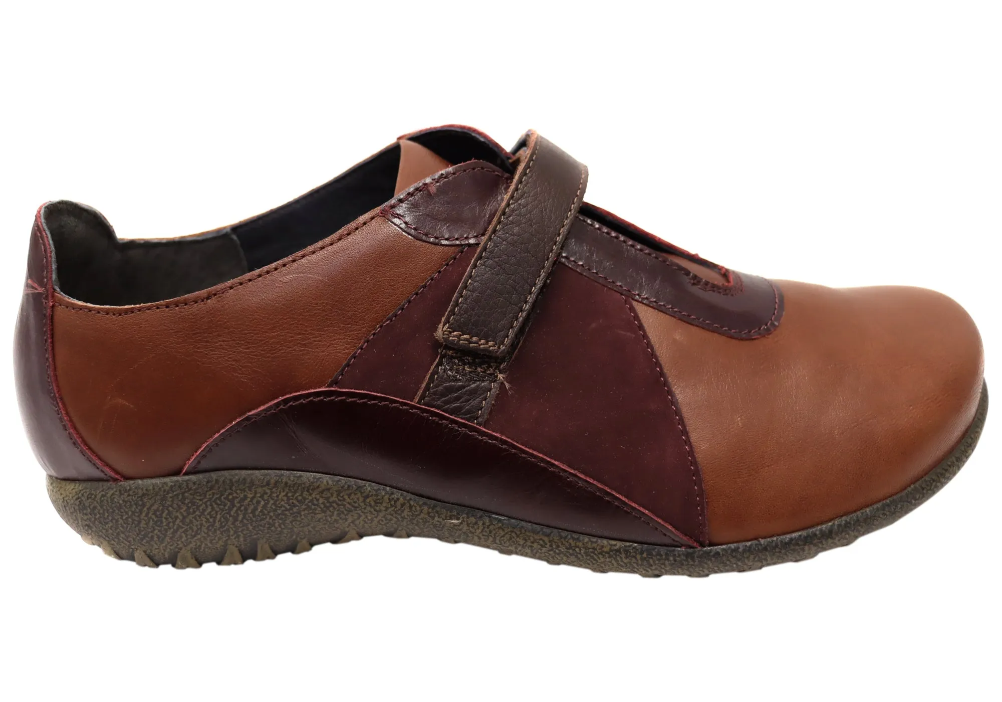 Naot Amiria Womens Leather Comfortable Shoes With Adjustable Strap Sky Light