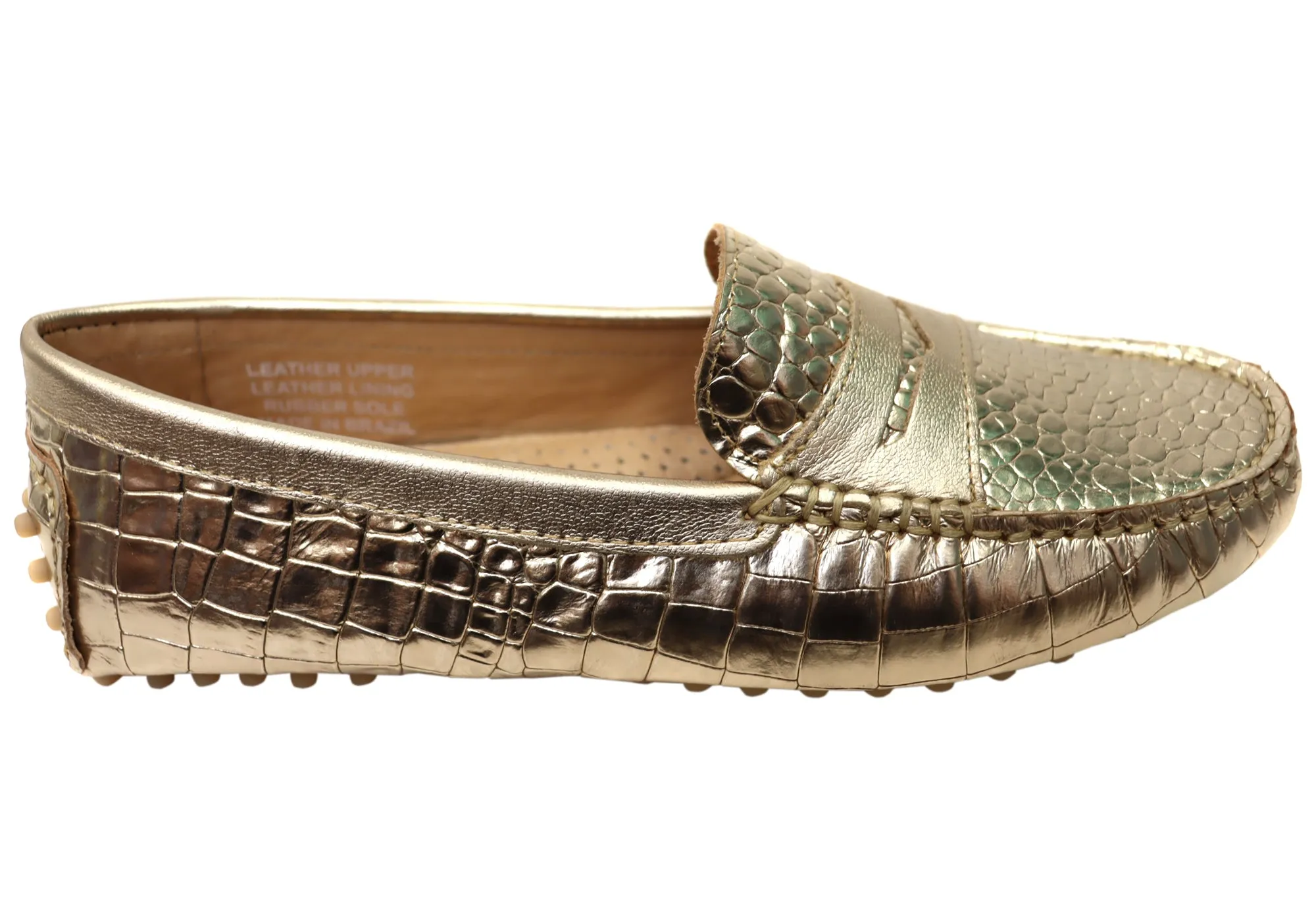 Savelli Stephanie Womens Comfort Leather Loafer Shoes Made In Brazil Park Step Hot Pick