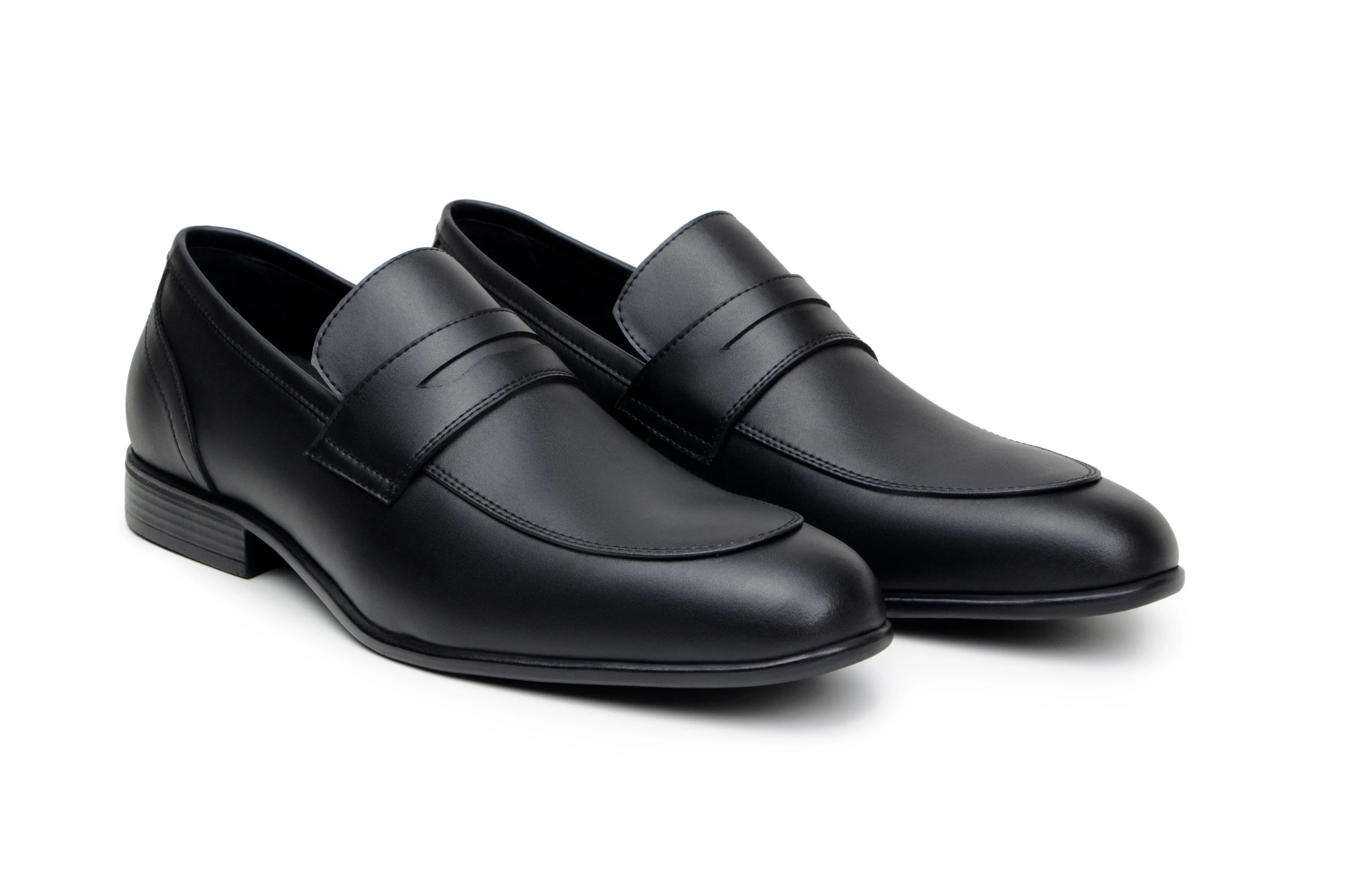 Foot Support Daily Chill 'Jean-Luc' men's classic loafer in vegan leather by Zette Shoes - black