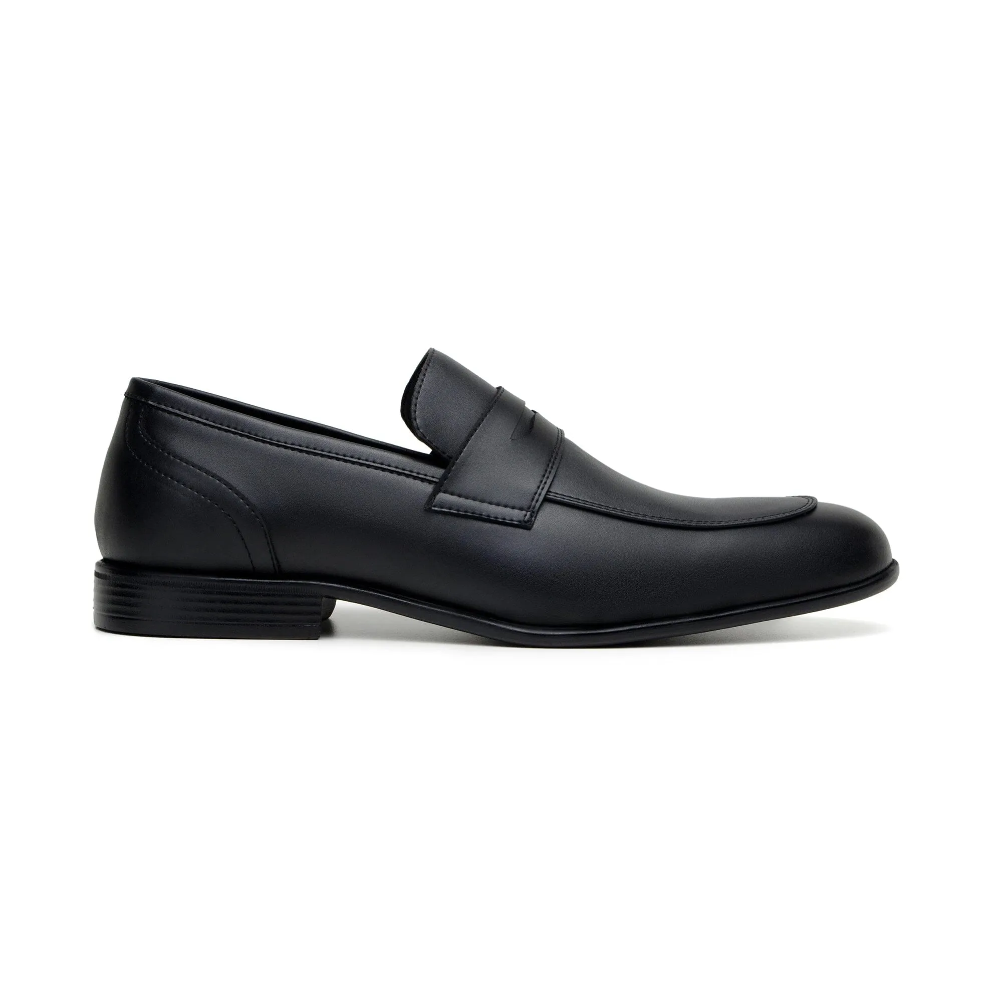 Dream Path 'Jean-Luc' men's classic loafer in vegan leather by Zette Shoes - black