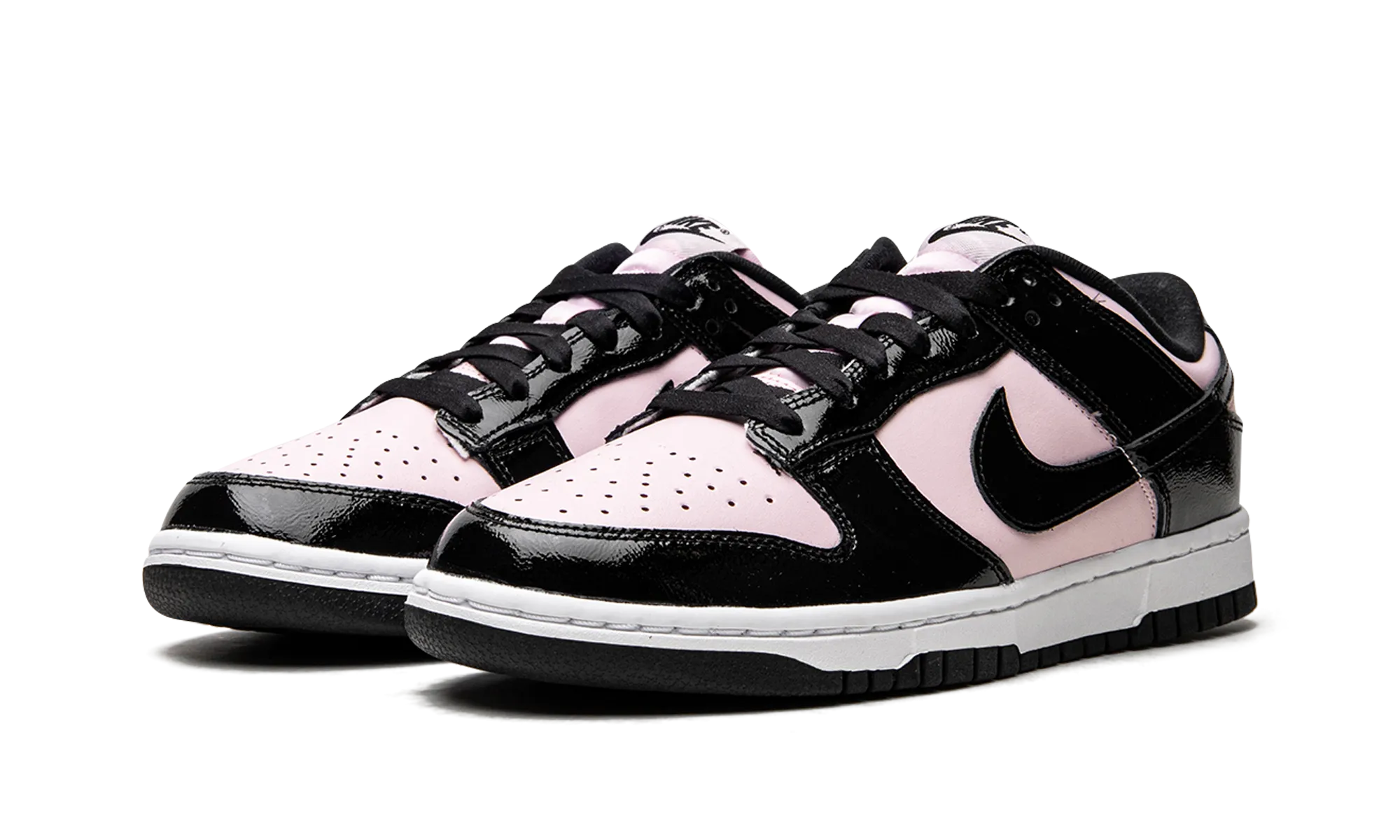Mesh   lined Simple Comfort DUNK LO MNS WMNS "Pink / Black Patent"