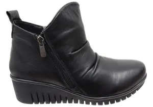 Orizonte Zayna Womens European Comfortable Leather Ankle Boots Urban Hiker