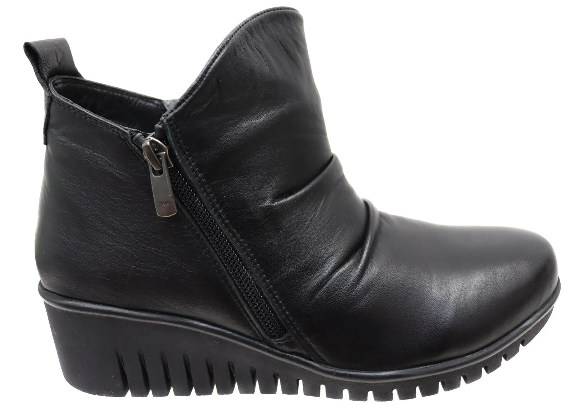 Orizonte Zayna Womens European Comfortable Leather Ankle Boots Perfect Fit