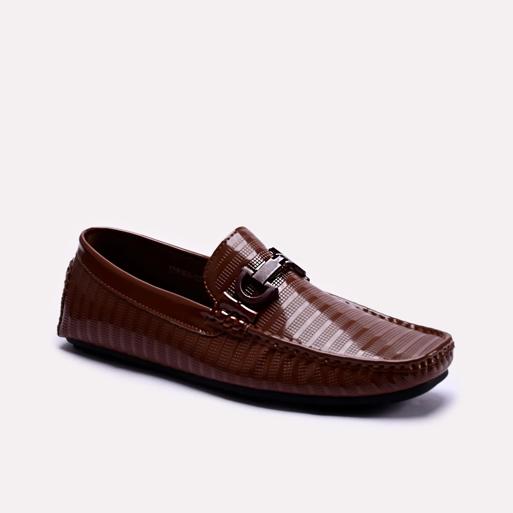 Alvin Brown Striped Loafers 0130795 Snack Step Pure Steps