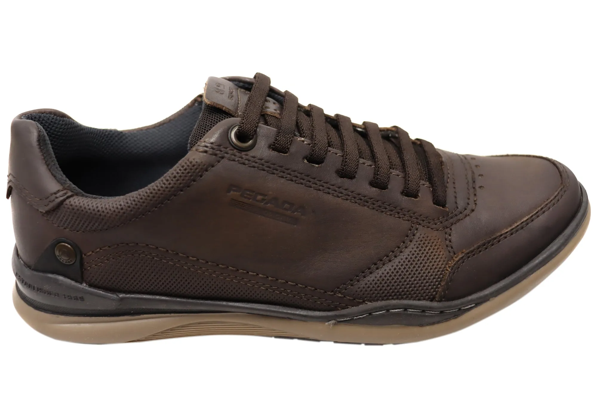 Zero Stress Pegada Advence Mens Leather Slip On Casual Shoes Made In Brazil