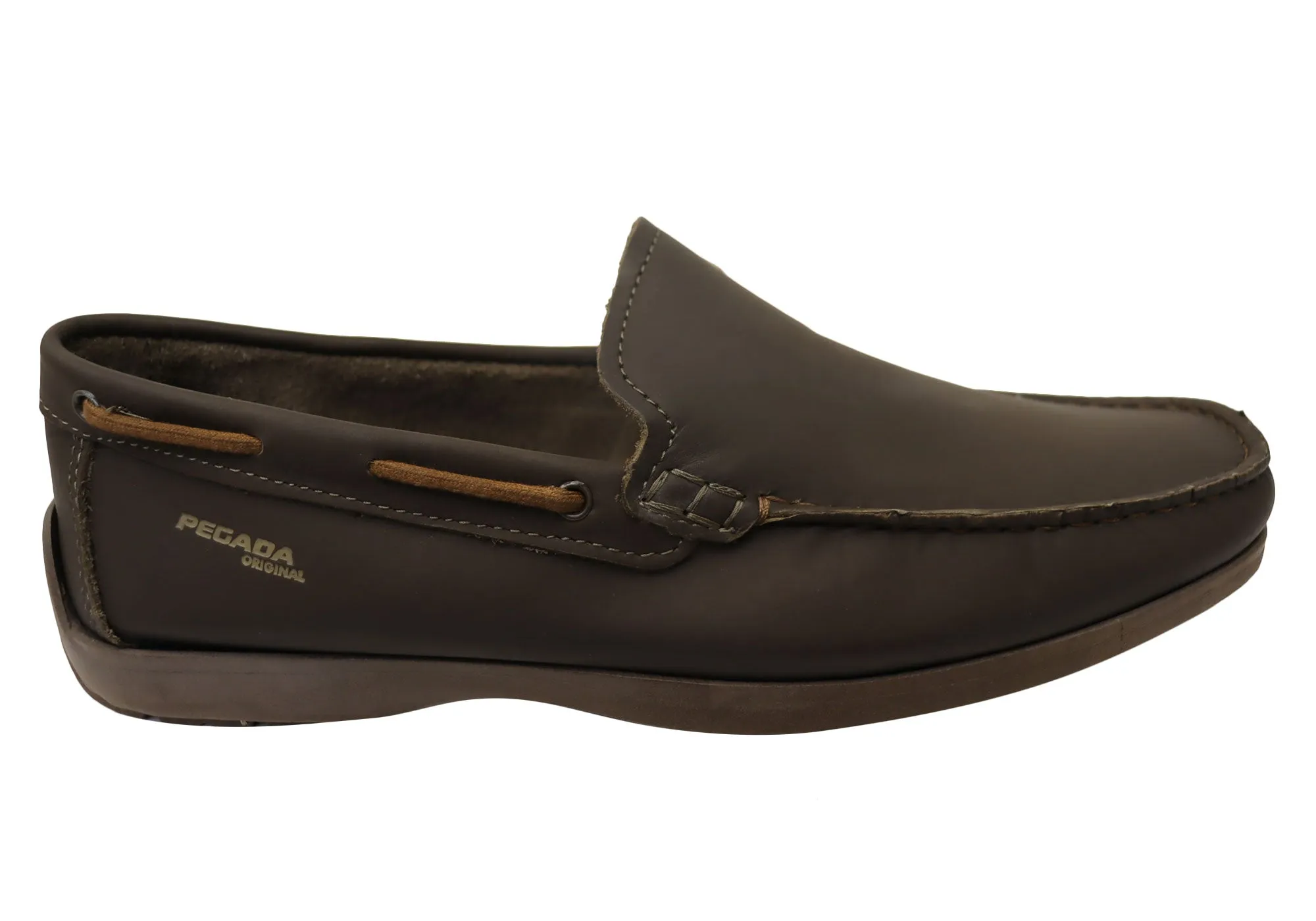 Pegada Harbour Mens Comfortable Leather Loafers Shoes Made In Brazil Urban Living