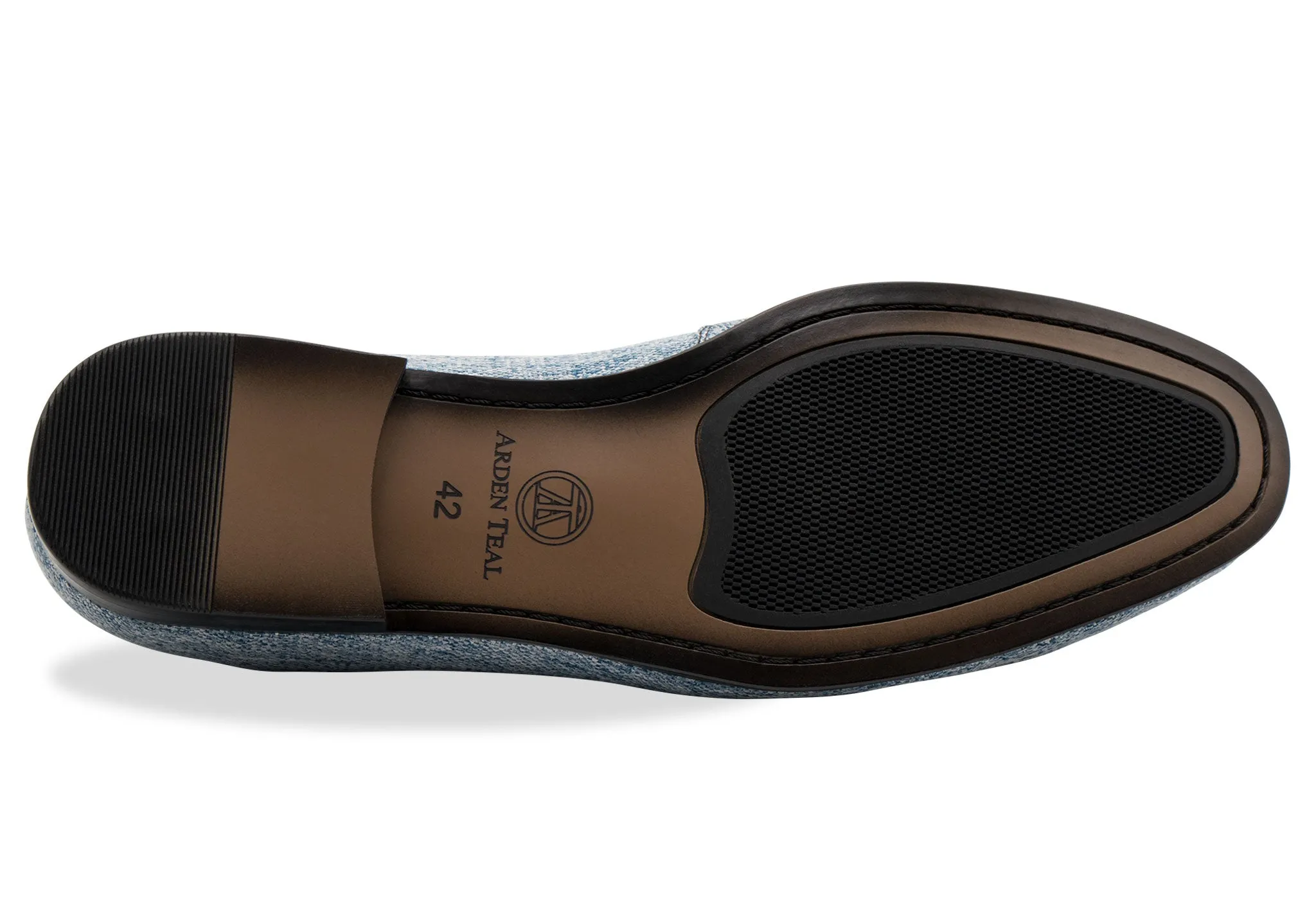 Rafael Blue Tassel Belgian Loafer Couple Pair
