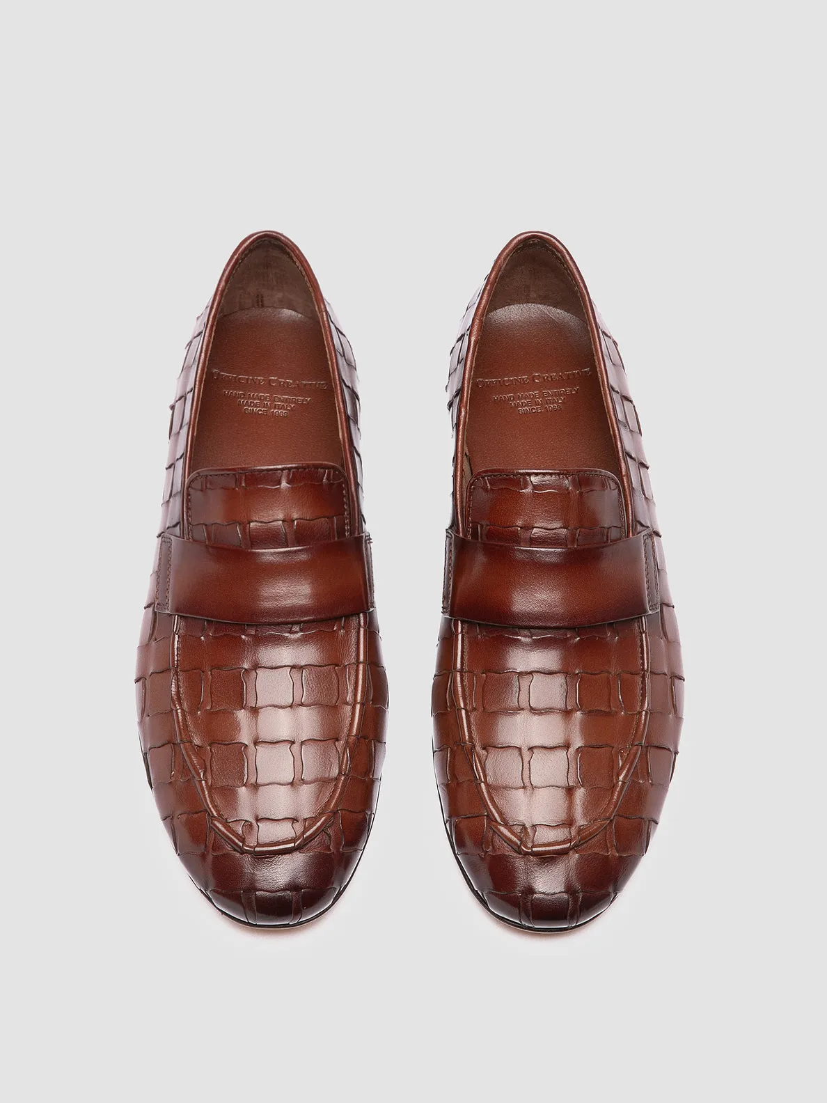 AIRTO 015 - Brown Leather Loafers Firm Grip Canyon Path