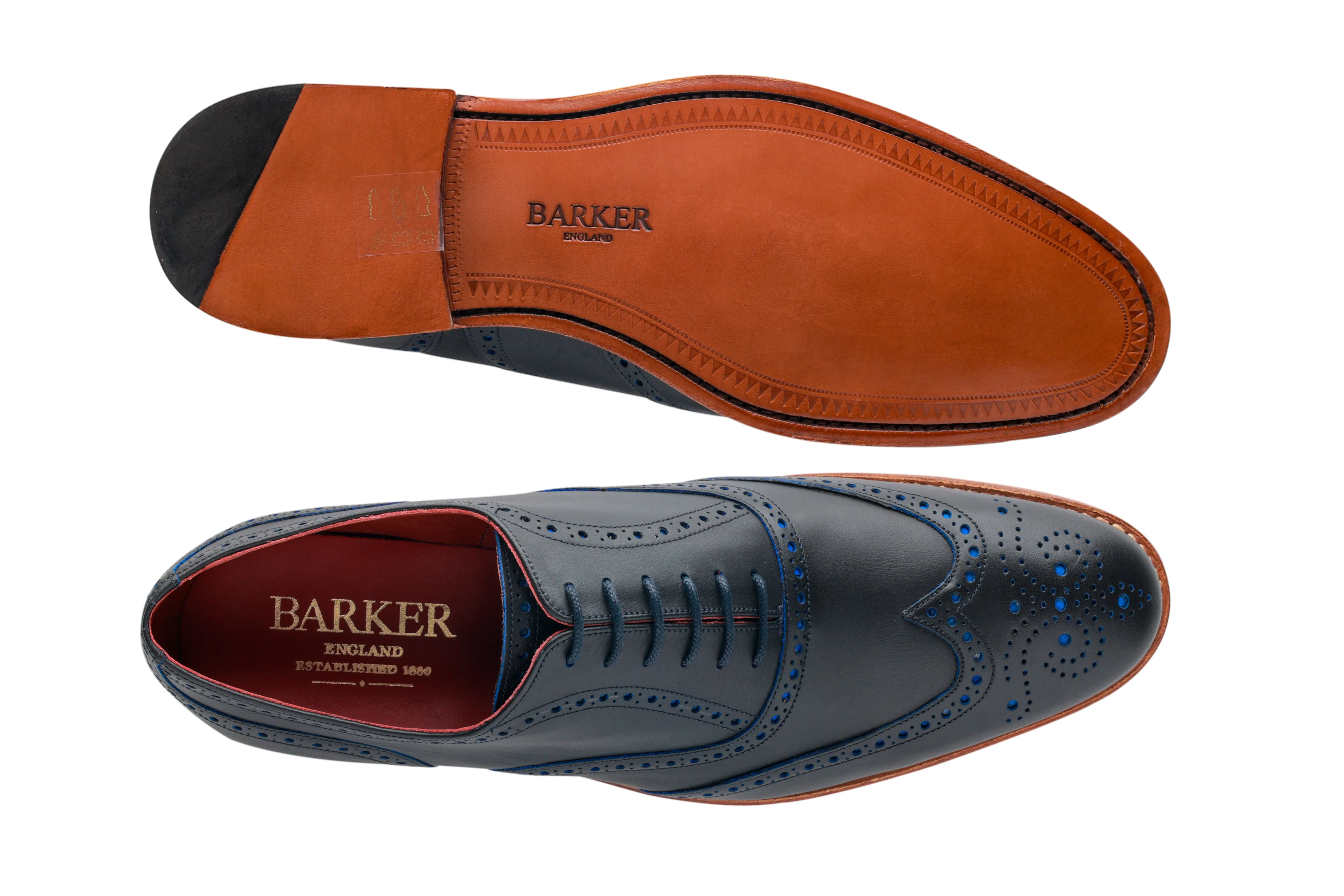 Brando 2 - Navy Calf Blue Punch Premium Craftsmanship
