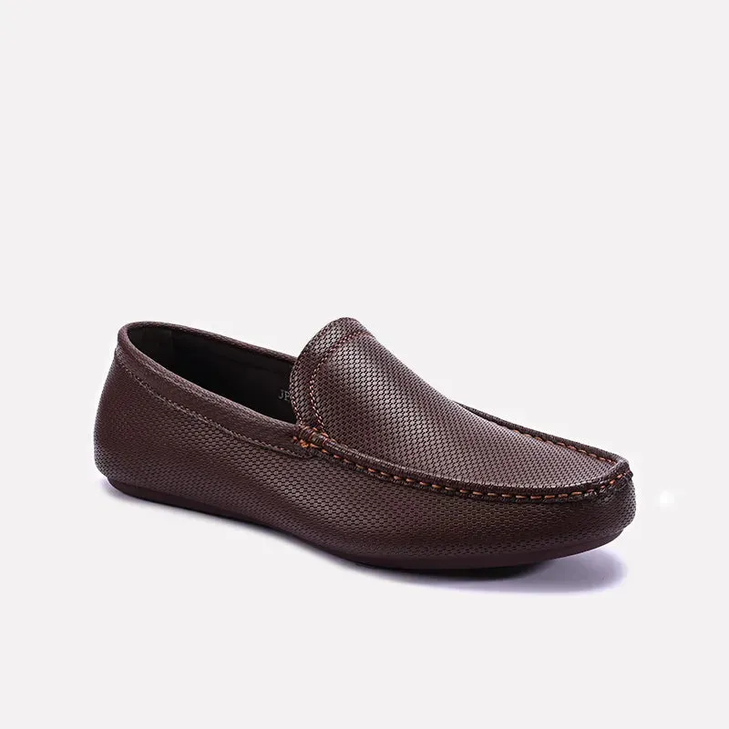 Brown Loafer Shoes 0130973 Sturdy sole