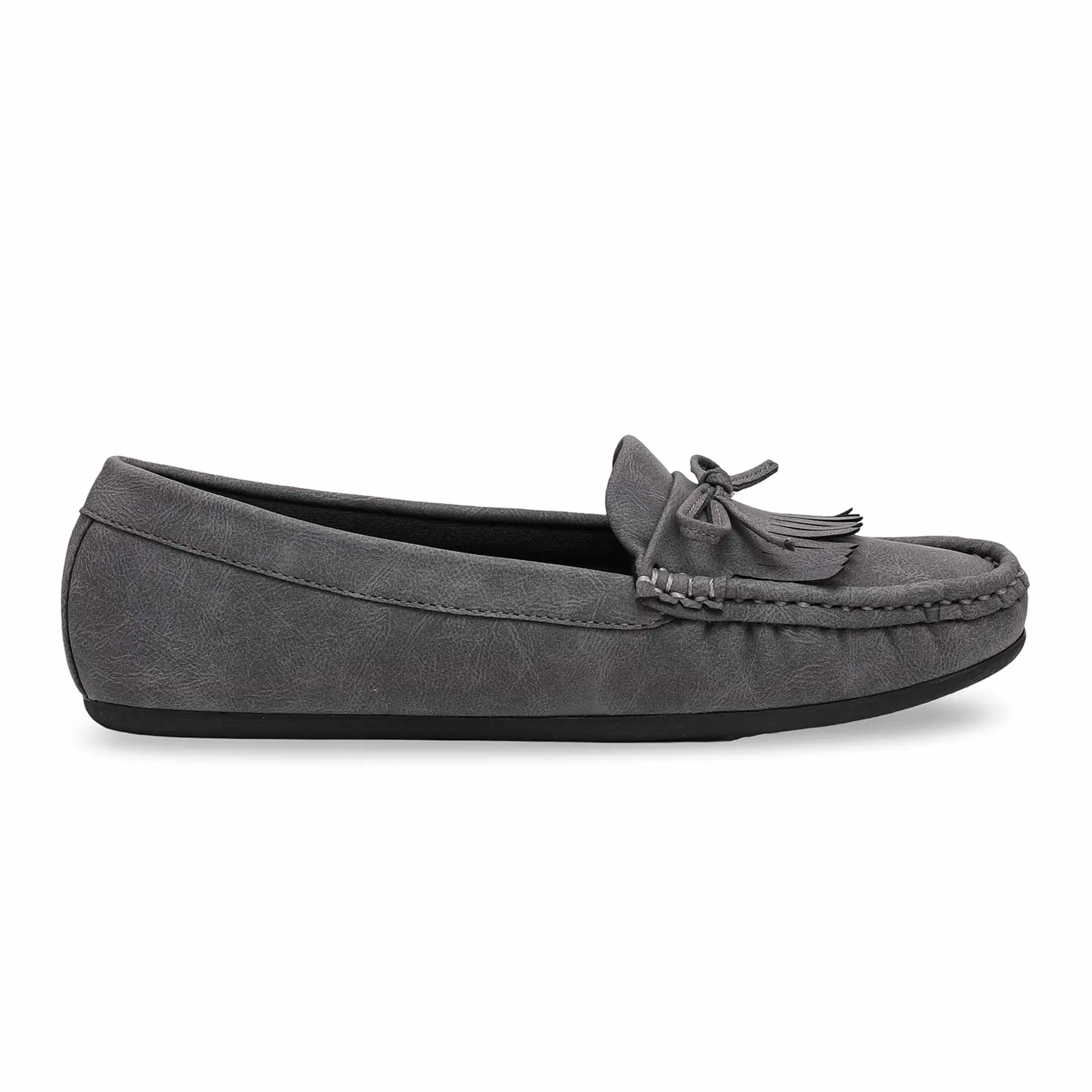 Lightweight Footwear Breathable Fit Grey Moccasin WN4460