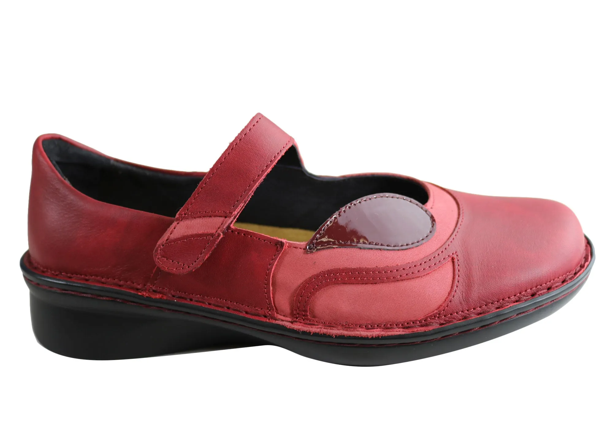 Sun Glow quick dry Naot Conga Womens Comfort Supportive Wide Fit Leather Mary Jane Shoes