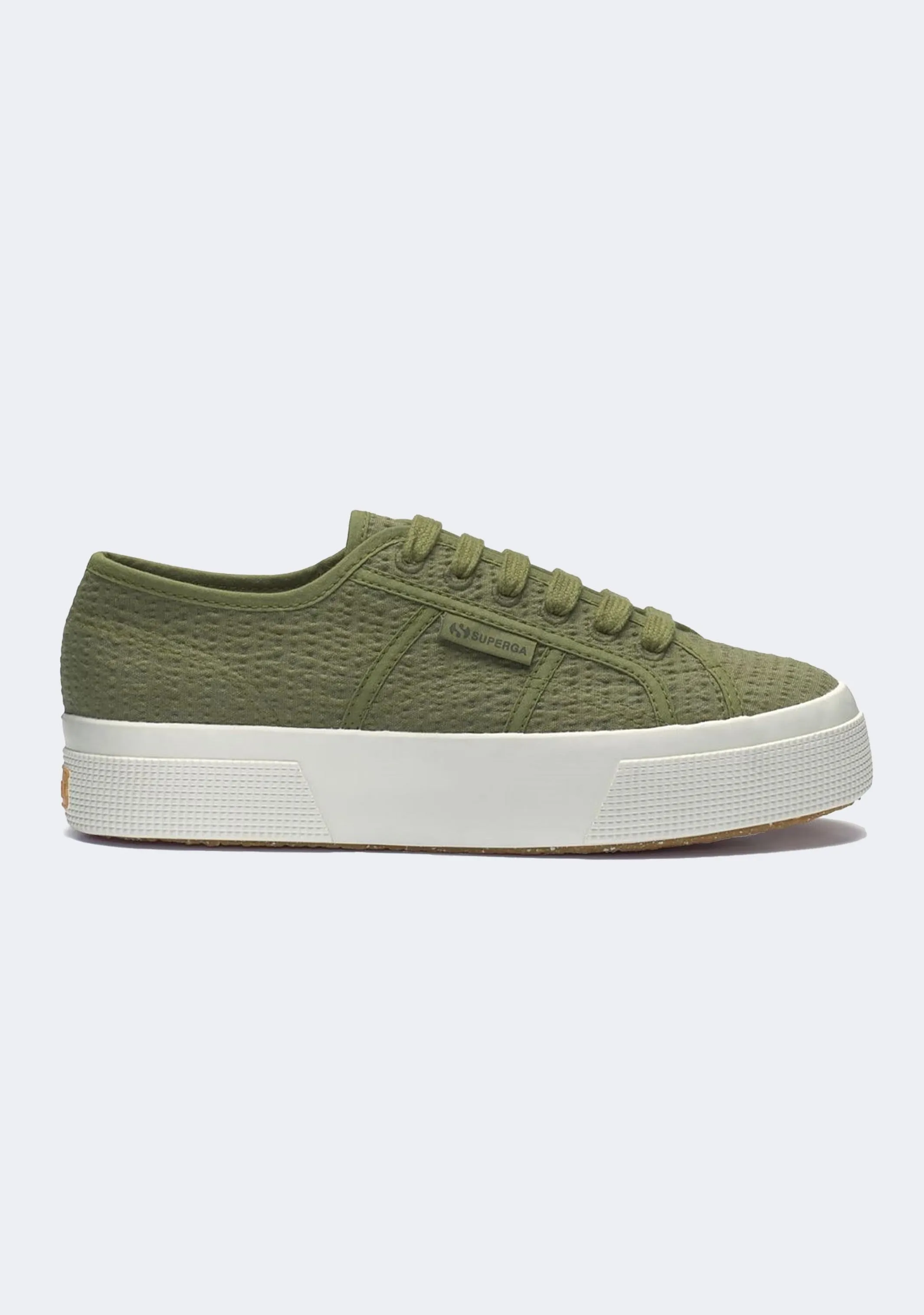 Superga 2740 Platform Organic Seersucker Sneakers Zip Fast