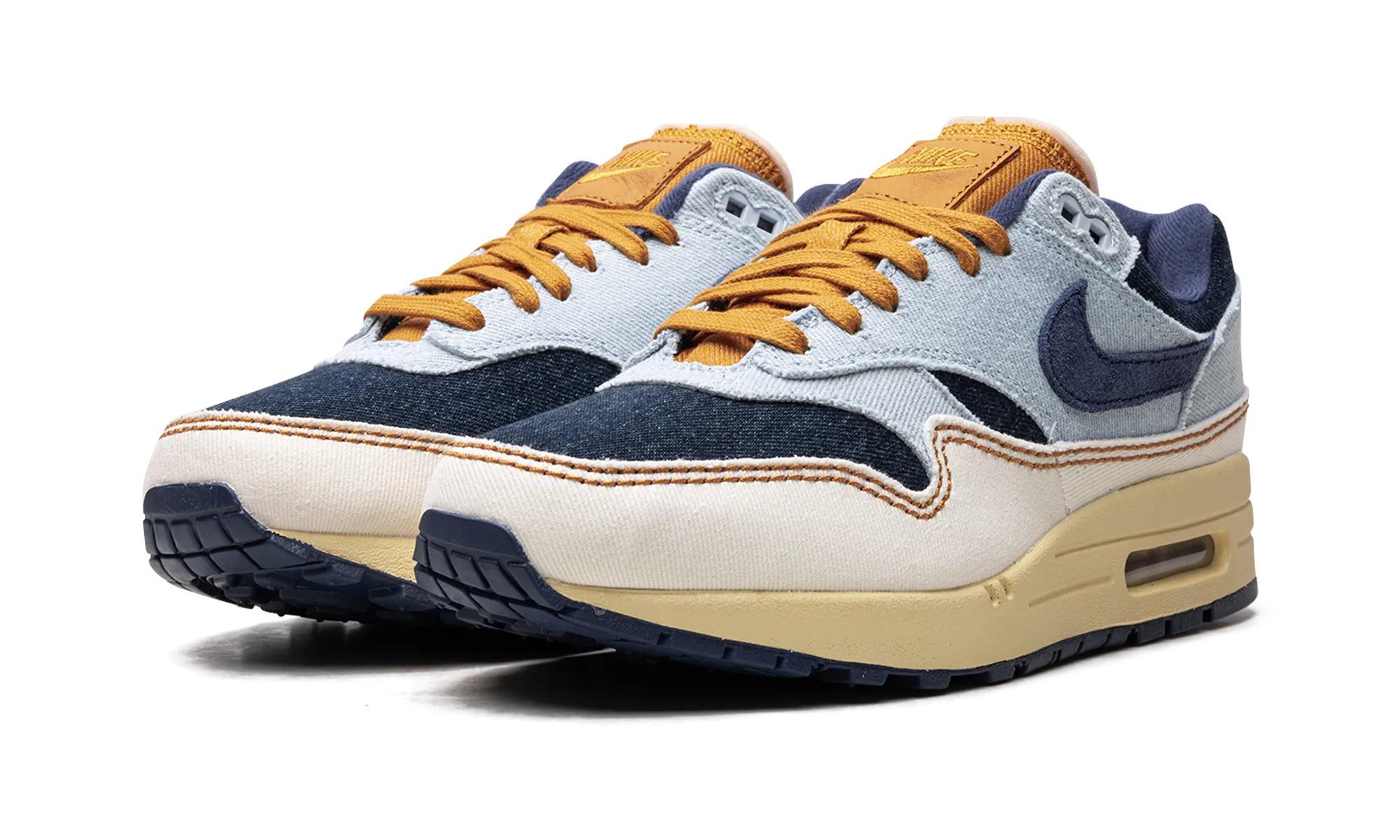AIR MAX 1 '87 WMNS "AURA / MIDNIGHT NAVY / PALE IVORY" Open Feel Port Run