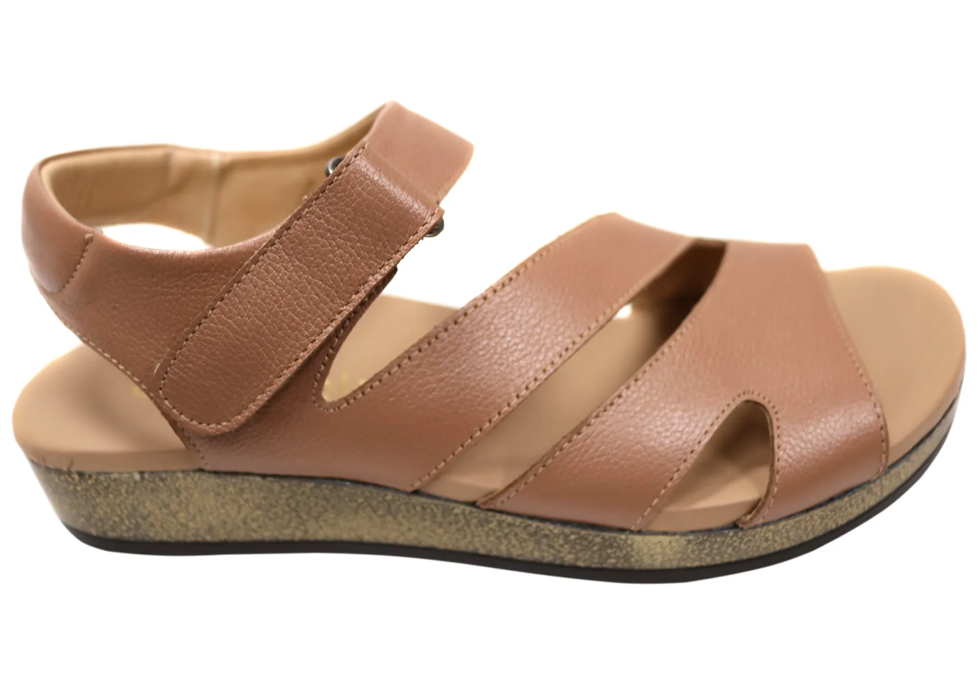 Opananken Jules Womens Comfortable Brazilian Leather Sandals Arch Care