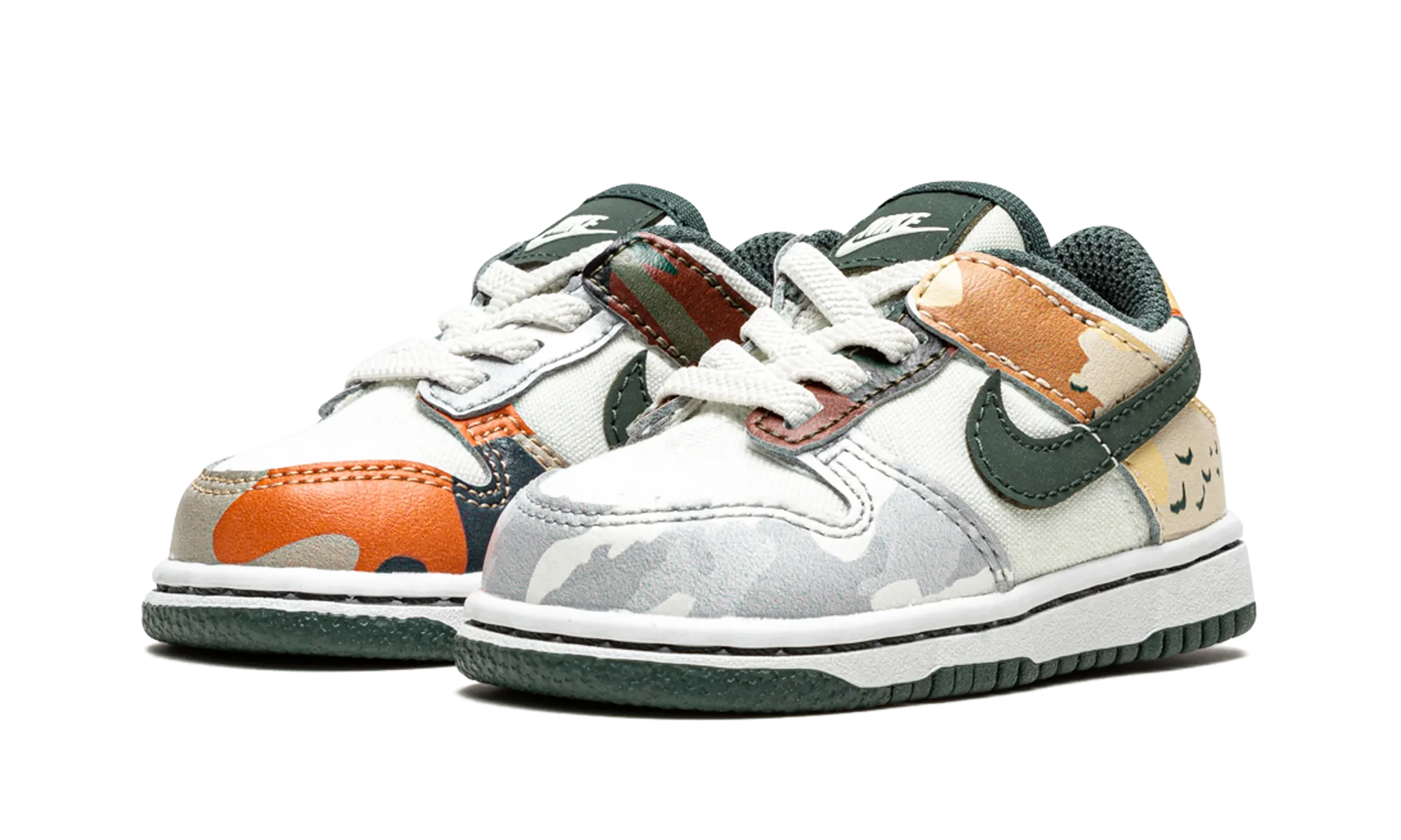 Fashionable Fit Elastic Lacing Dunk Low TD "Sail Multi-Camo"