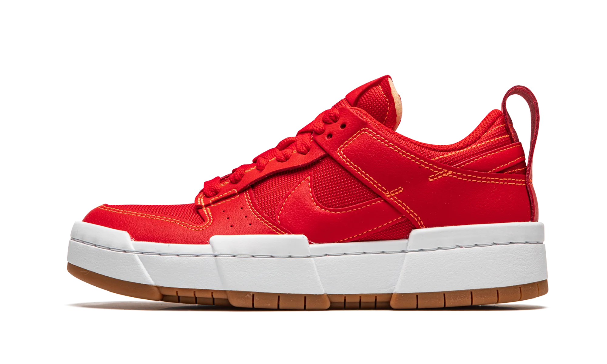 WMNS Dunk Low Disrupt "University Red" Breathability Warm Interior