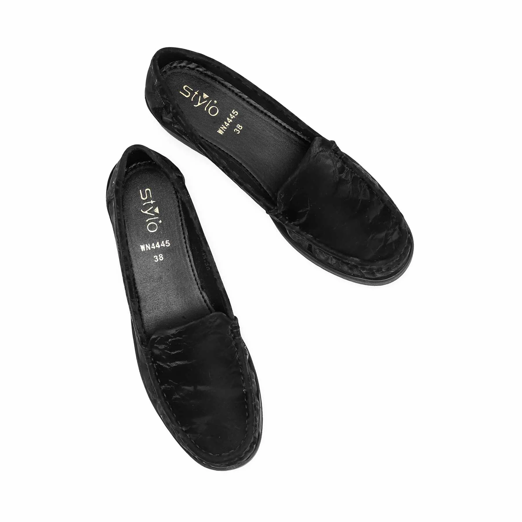 Black Moccasin WN4445 Comfort arch