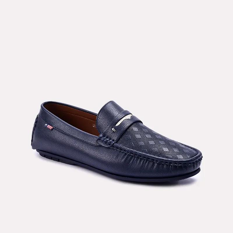 Drill Run foam Berenger Blue Penny Loafers 0130869