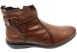 Perlatto Tess Womens Comfortable Leather Ankle Boots Made In Brazil Ultimate Wear