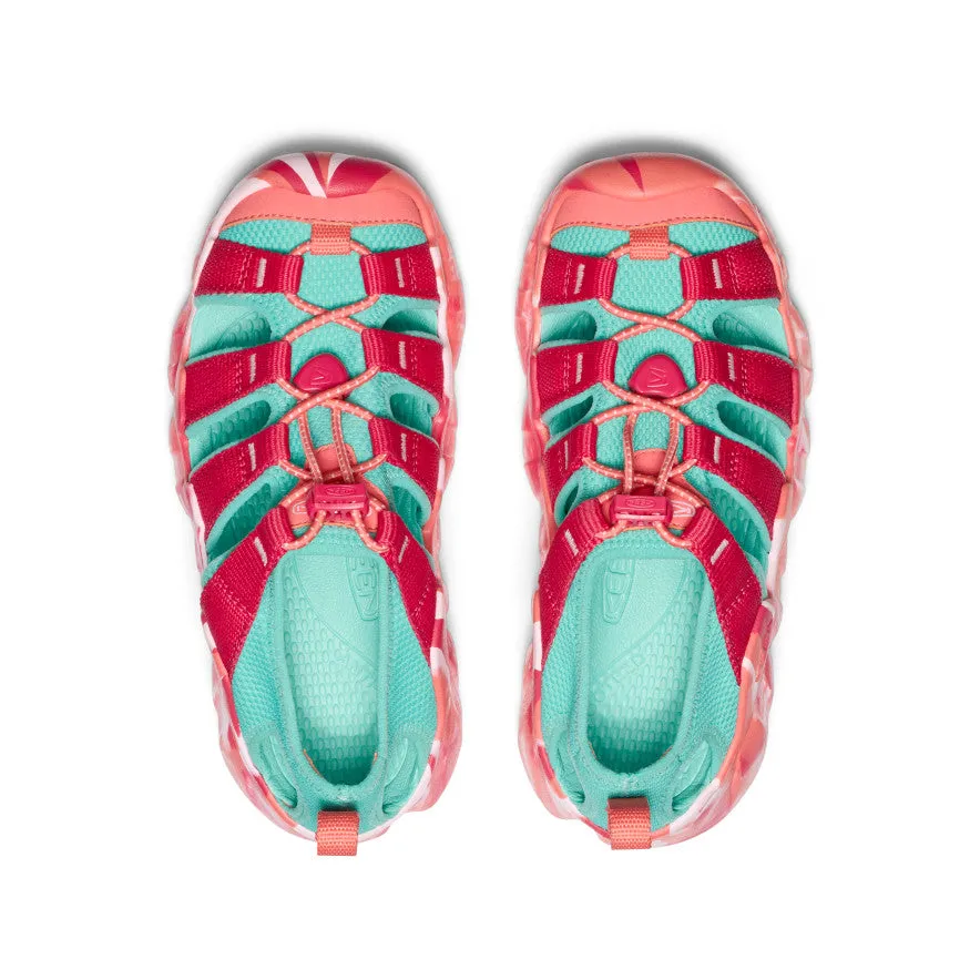 Trail Ready Big Kids' Hyperport H2 Sandal  |  Raspberry/Pool Blue