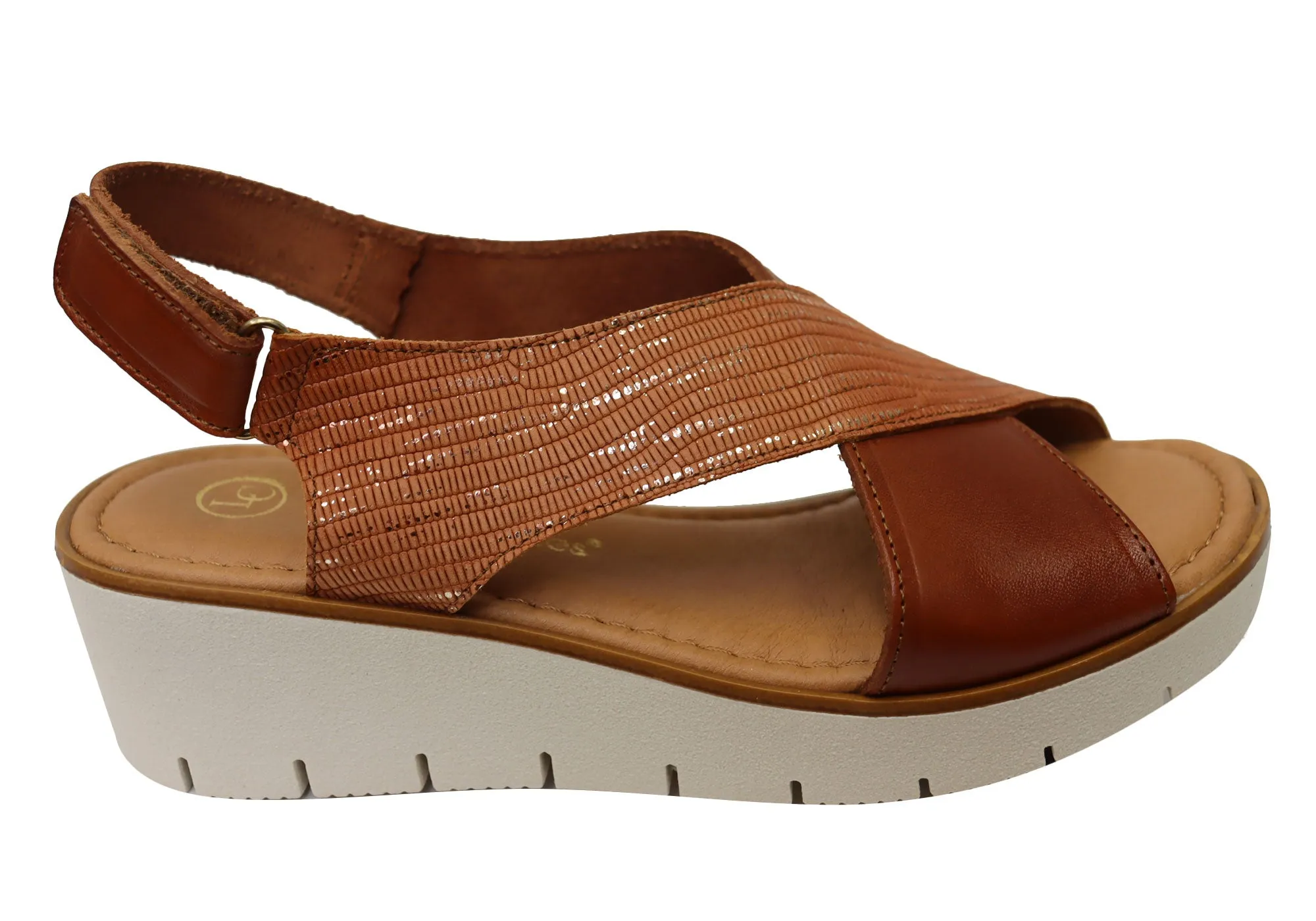 Lola Canales Yvonne Womens Comfortable Leather Sandals Made In Spain Day Glam Flexible Outdoor Shoes