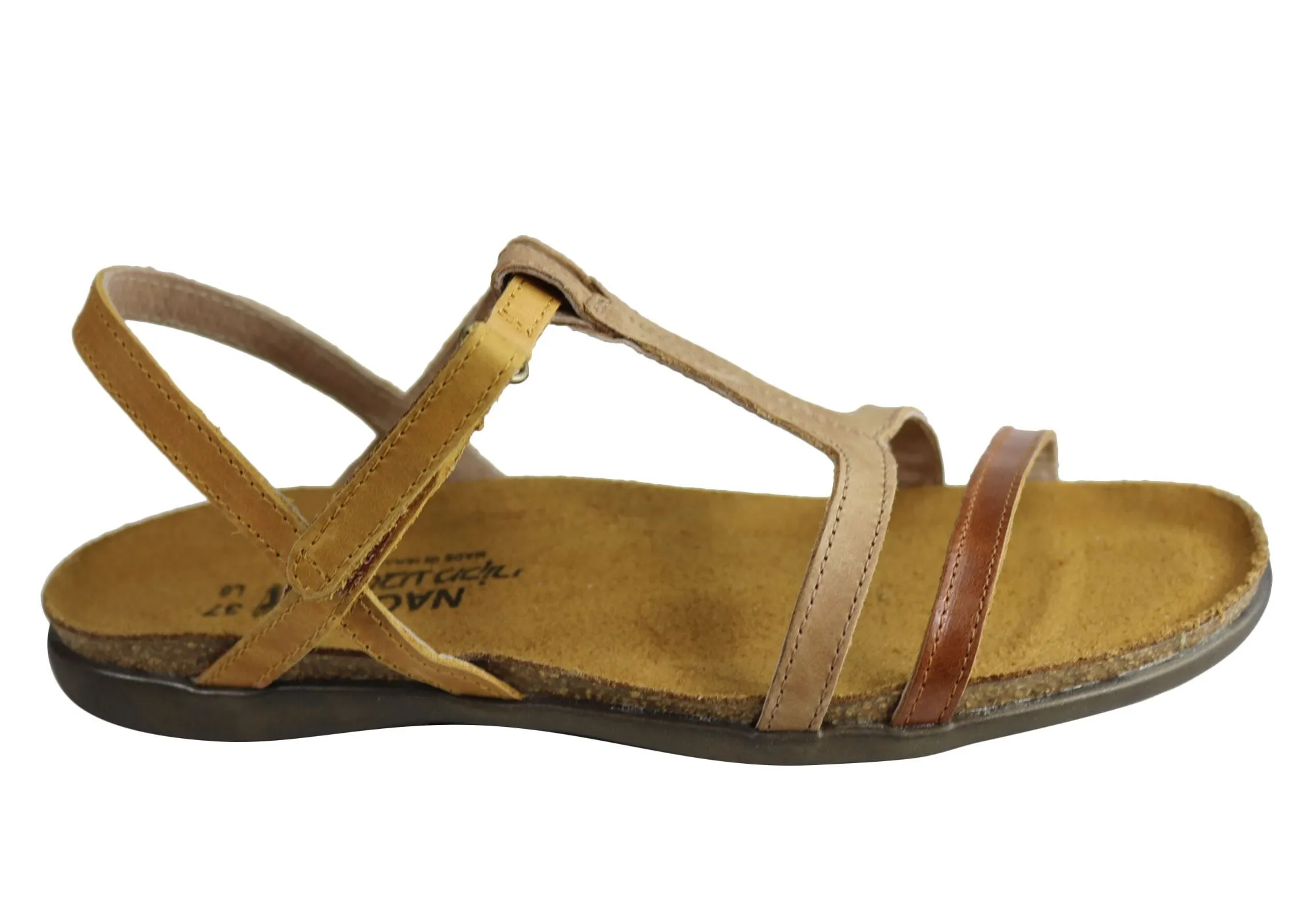 Naot Judith Womens Comfortable Supportive Leather Flat Sandals Vacation Fit