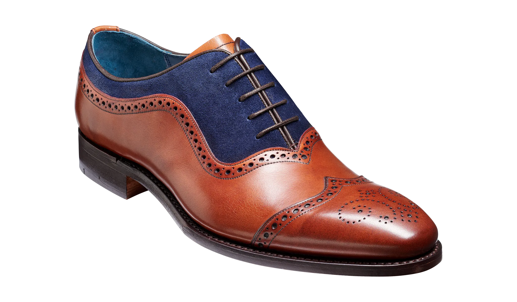 Groom Pair Nicholas - Antique Rosewood / Navy Suede
