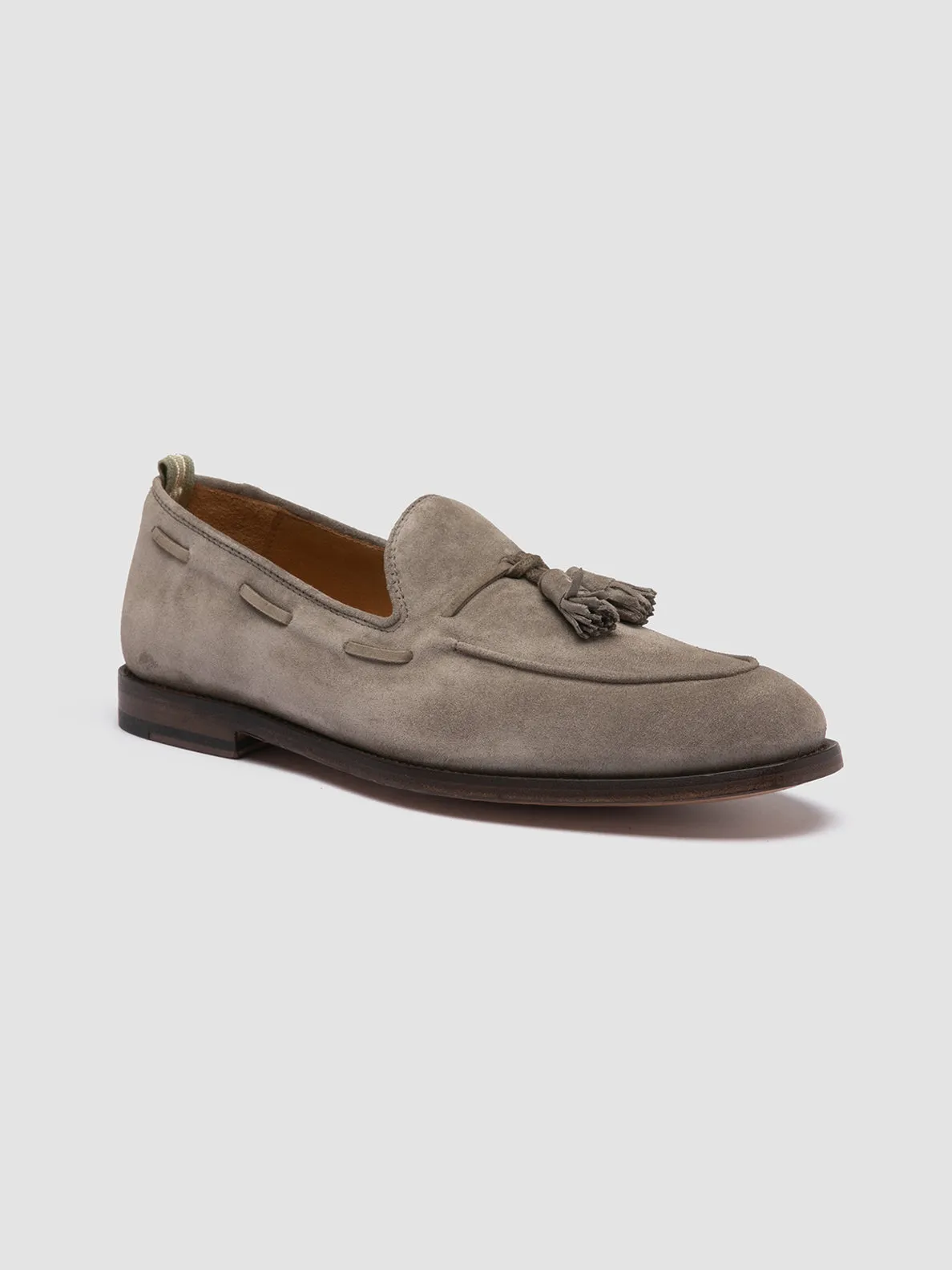 High Top Style OPERA 002 - Grey Suede Tassel Loafers
